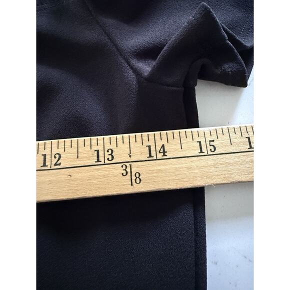 Lulus Short Sleeve Wide Leg Jumpsuit Knit Size M Black Boat Neck Casual Cocktail - Picture 5 of 8